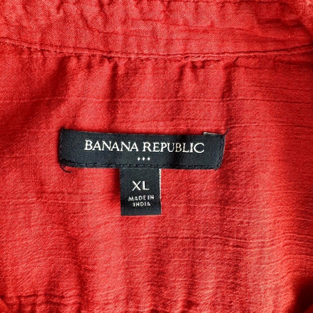 Banana Republic Solid Voile Button Front Boyfrien… - image 7